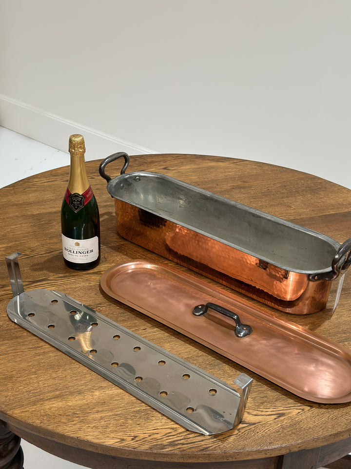 French Copper Fish Kettle