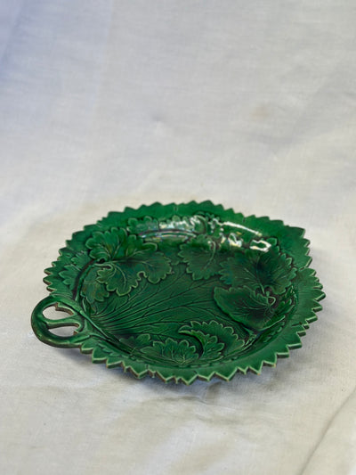 Antique Majolica Serving Dish