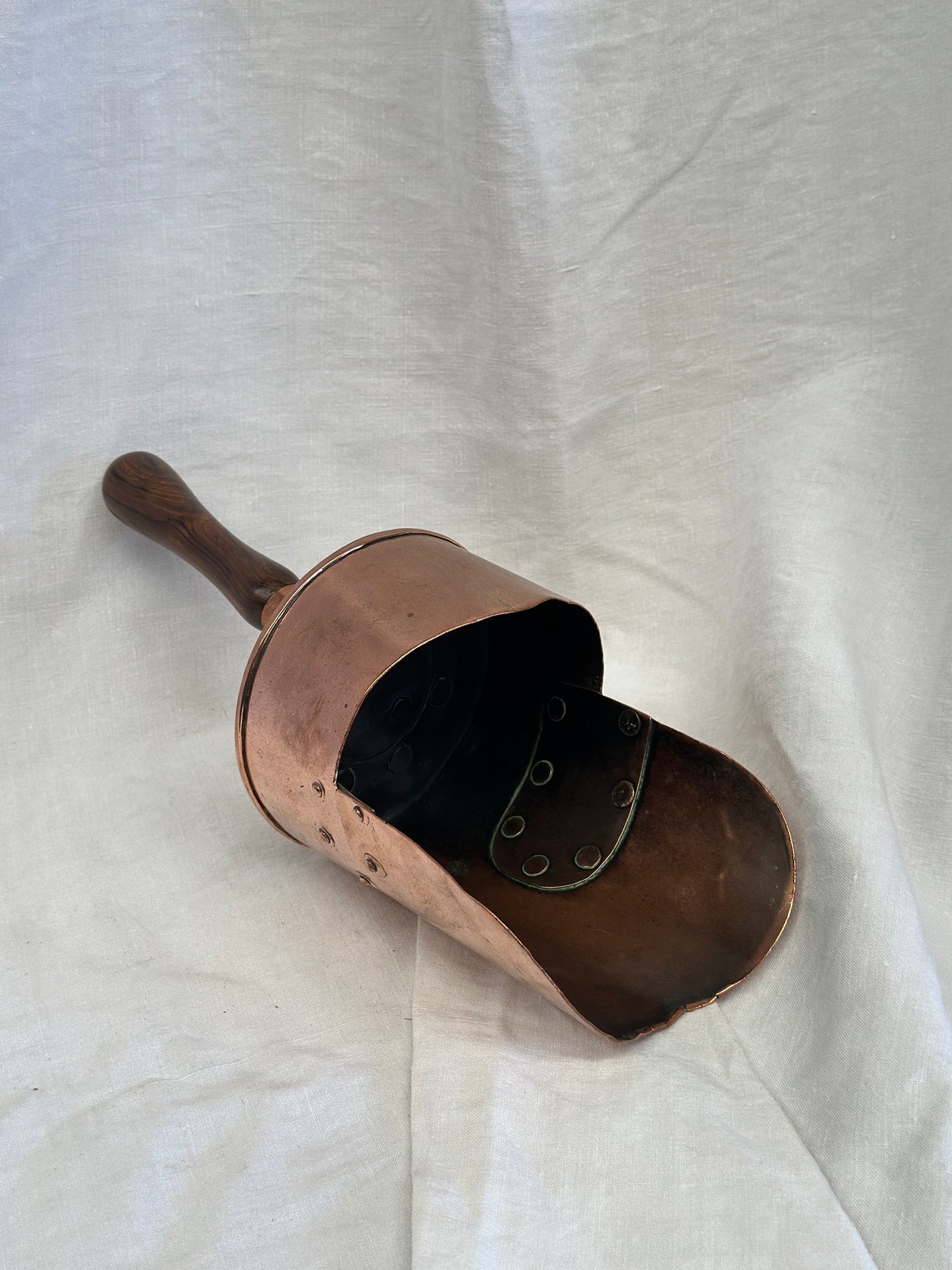 Large Antique Scoop Copper