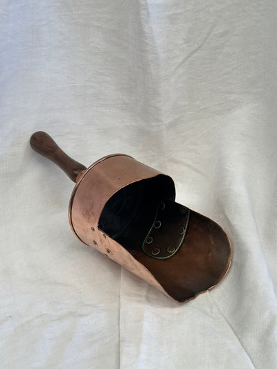 Large Antique Scoop Copper