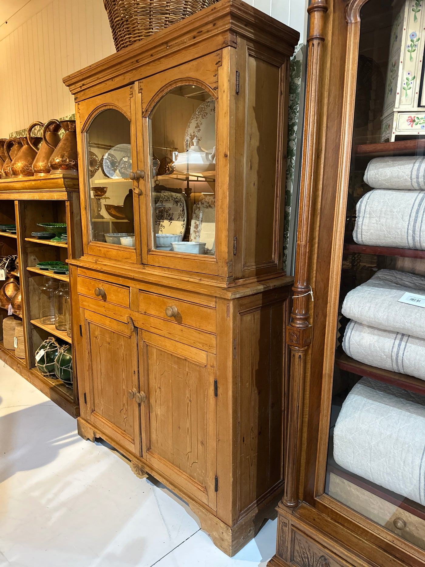 19th Century English Pine Hutch