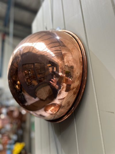 Lge French Copper Patisserie Bowl