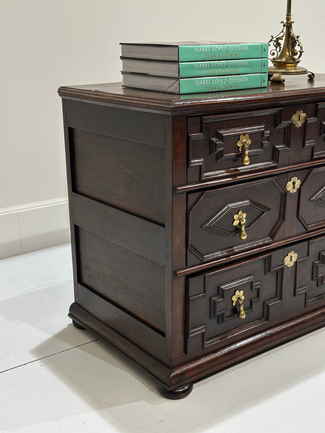 17th English Jacobean Chest Of Drawers
