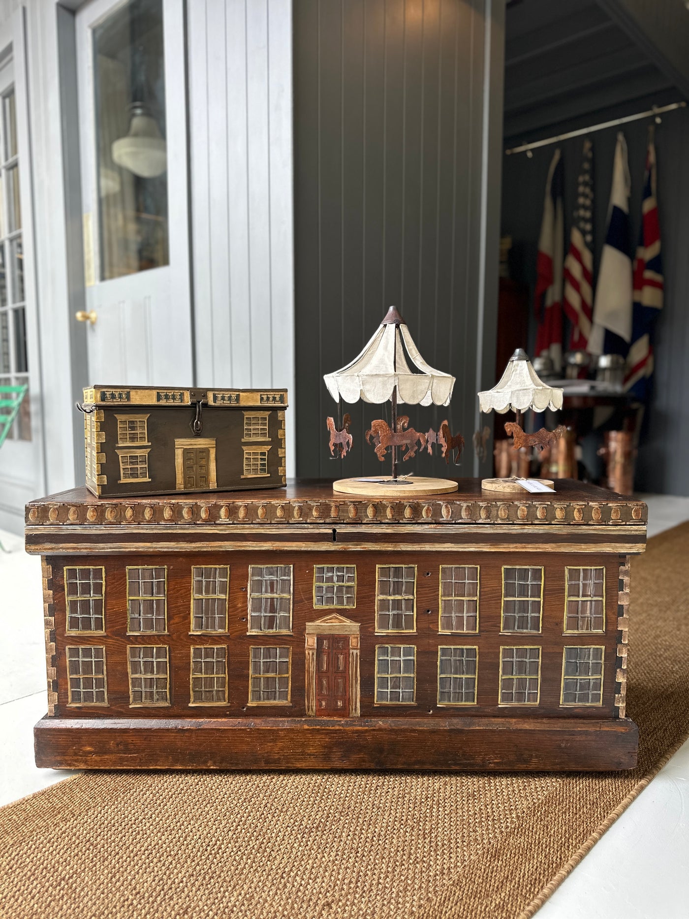 Handpainted Georgian Style Trunk