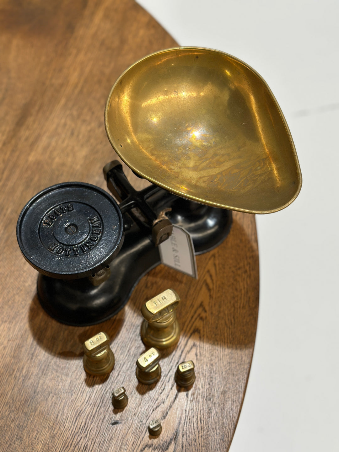 Antique English Scales With Weights