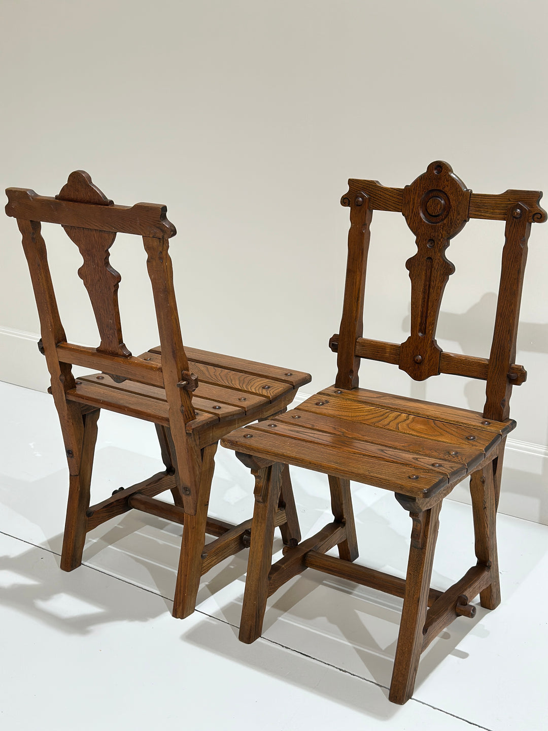 Pair Of Vintage Arts &amp; Crafts Chairs