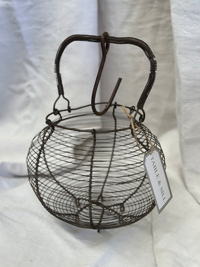 Vintage French Egg Basket