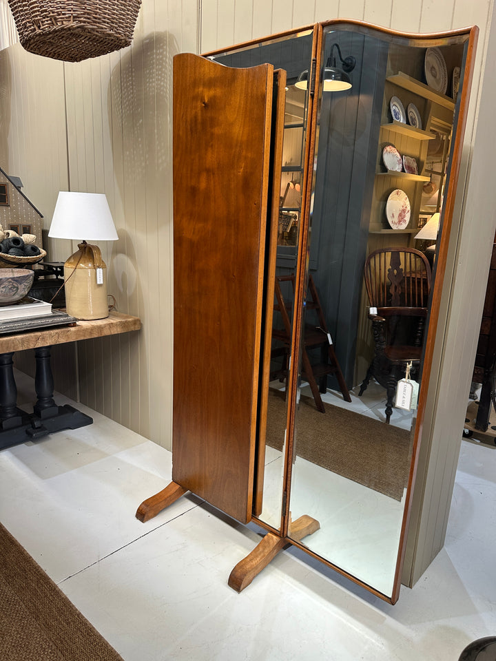 1930s Trifold Full Length Mirror
