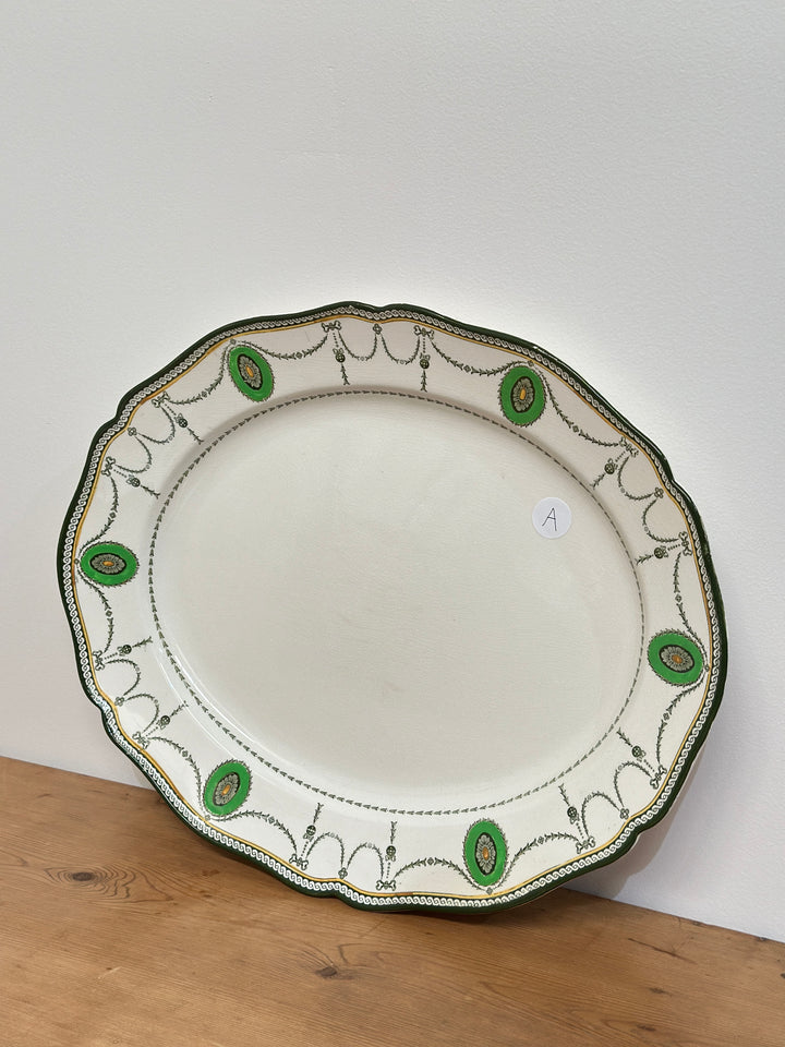 Large Antique English Ironstone Platter