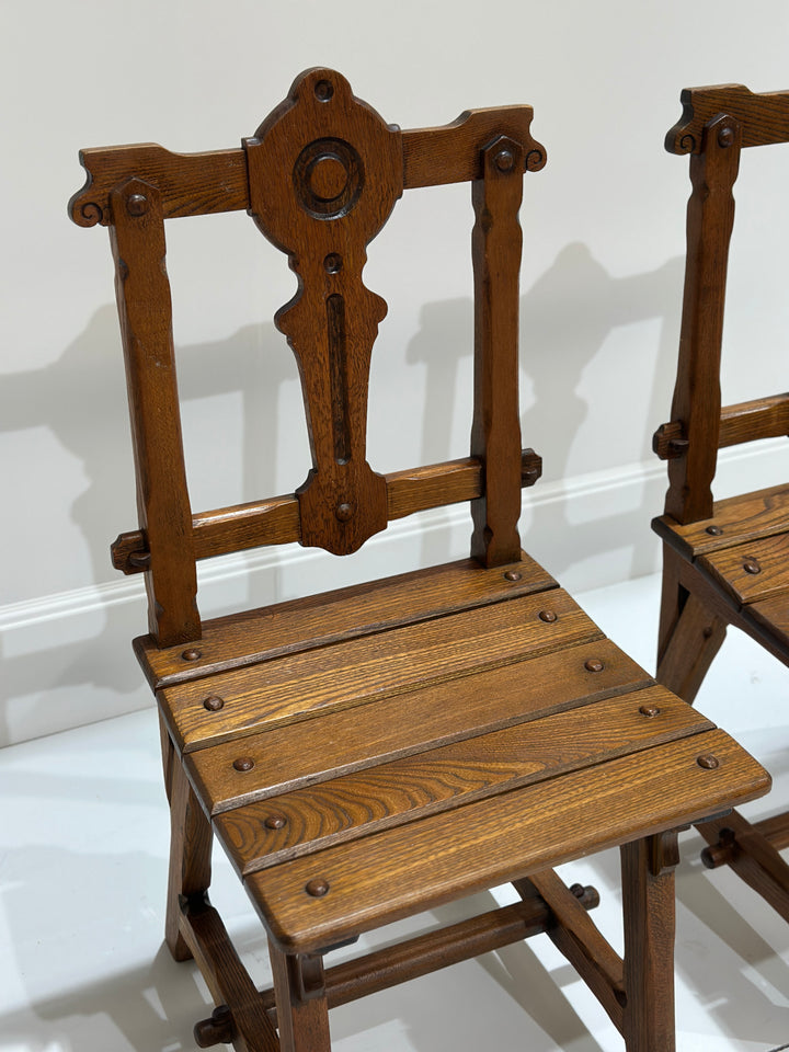 Pair Of Vintage Arts &amp; Crafts Chairs