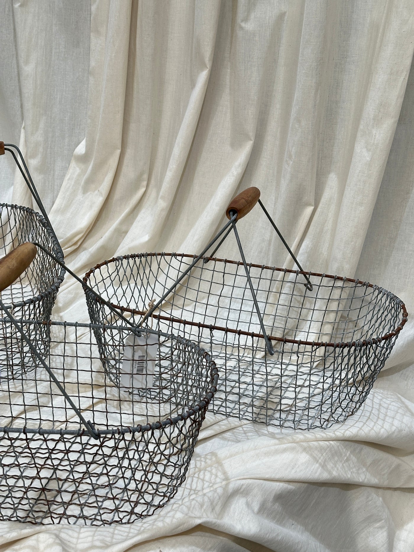Vintage European Wire Basket