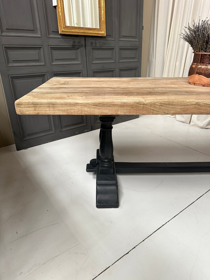 French Oak Pedestal Dining Table