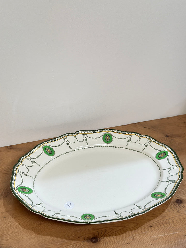 Large Antique English Ironstone Platter