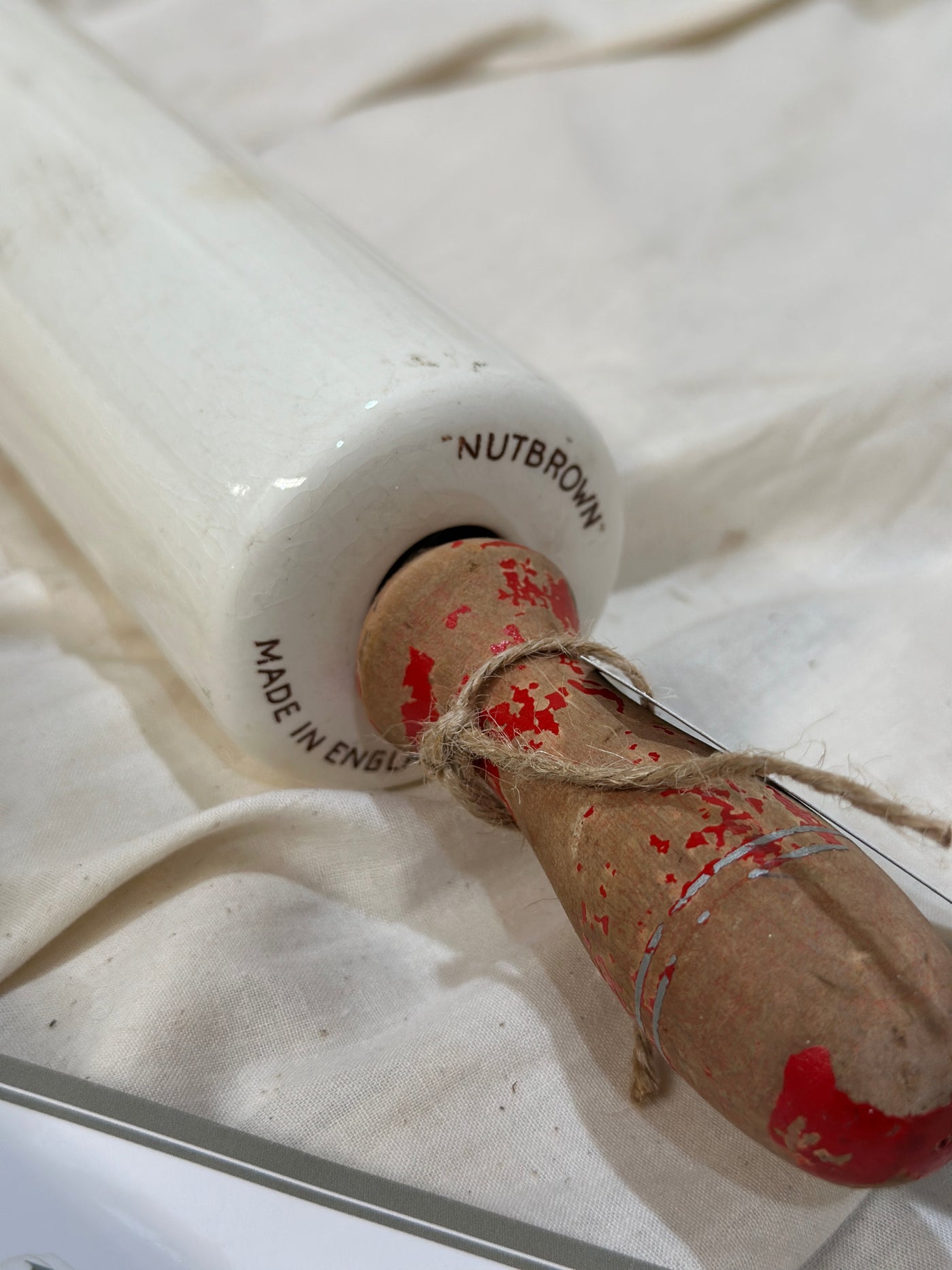 Vintage Ceramic Rolling Pin