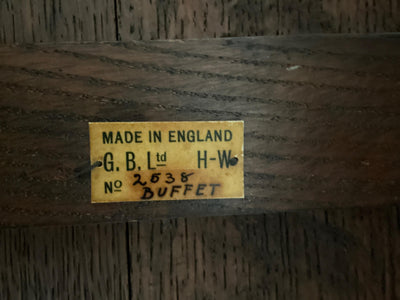 English Arts & Crafts Oak Buffet