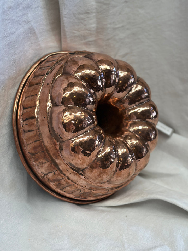 Antique French Copper Jelly Mould (A)