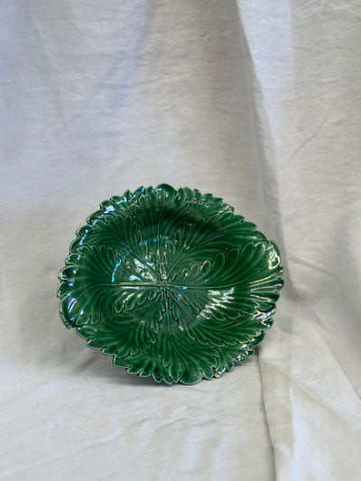 Majolica Pedestal Bowl