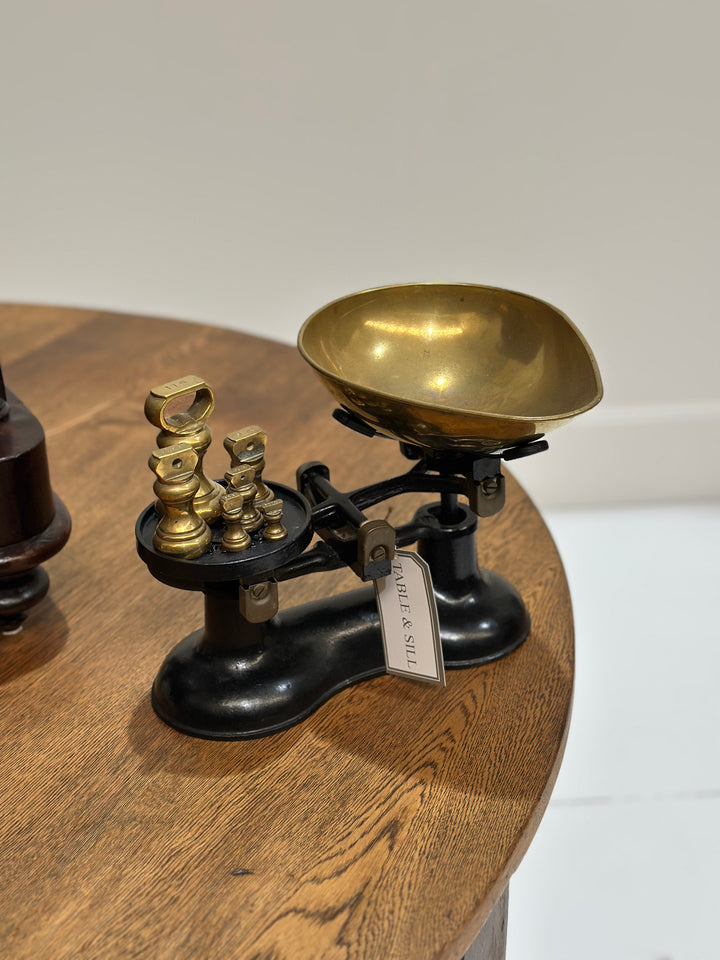 Antique English Scales With Weights