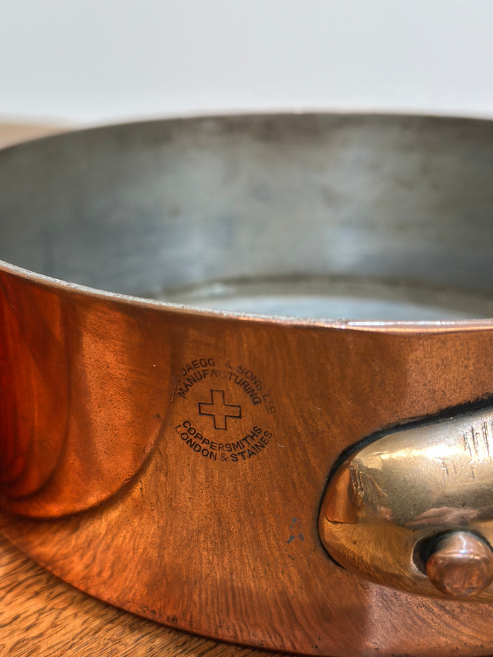 Set of 3 Swiss English Copper Pans (E)