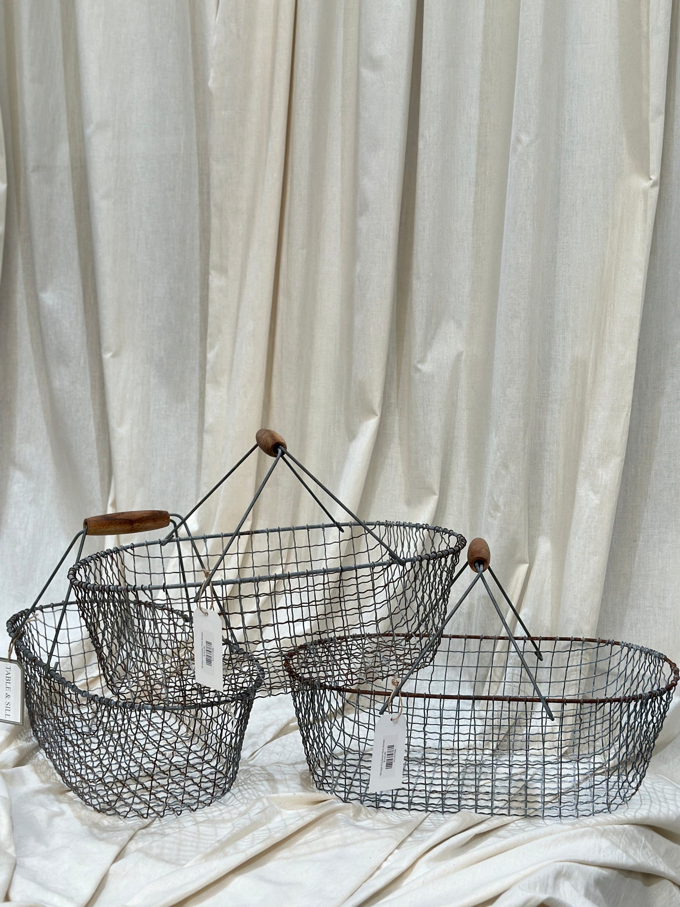Vintage European Wire Basket