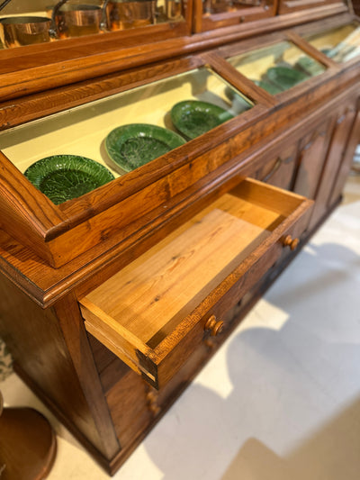 Victorian Pine Display Cabinet