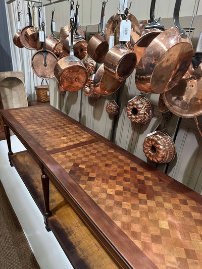 1920s French Parquetry Drapers Table