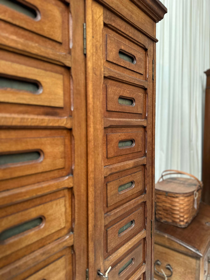 Vintage French Pigeonhole Cabinet