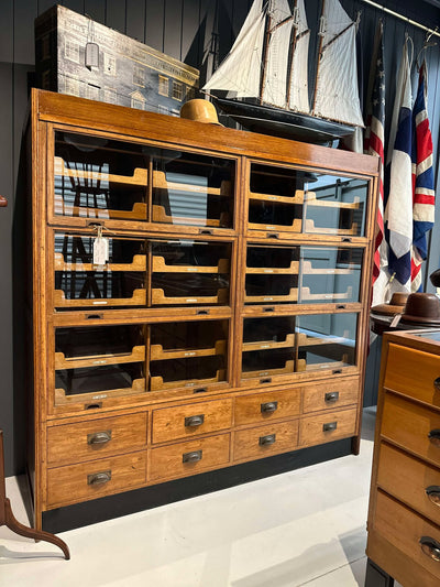 English Glazed Haberdashery Drawers