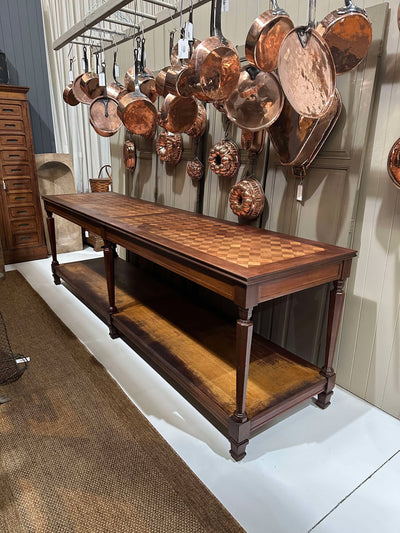 1920s French Parquetry Drapers Table