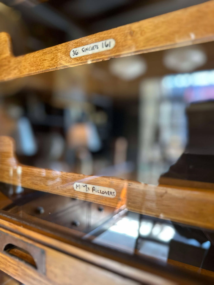 English Glazed Haberdashery Drawers