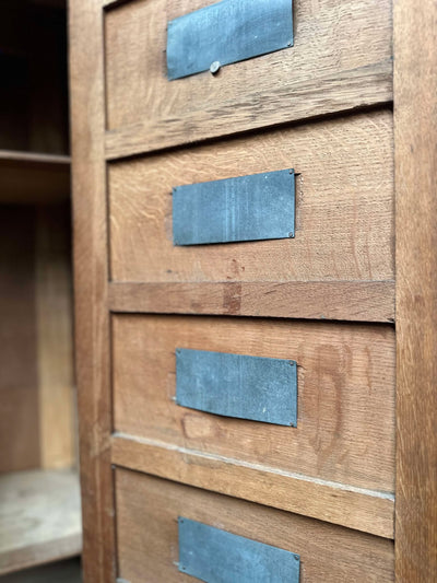 Vintage French Pigeonhole Cabinet