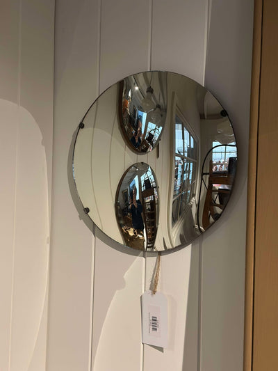 Midcentury Italian Convex Mirror 30cm