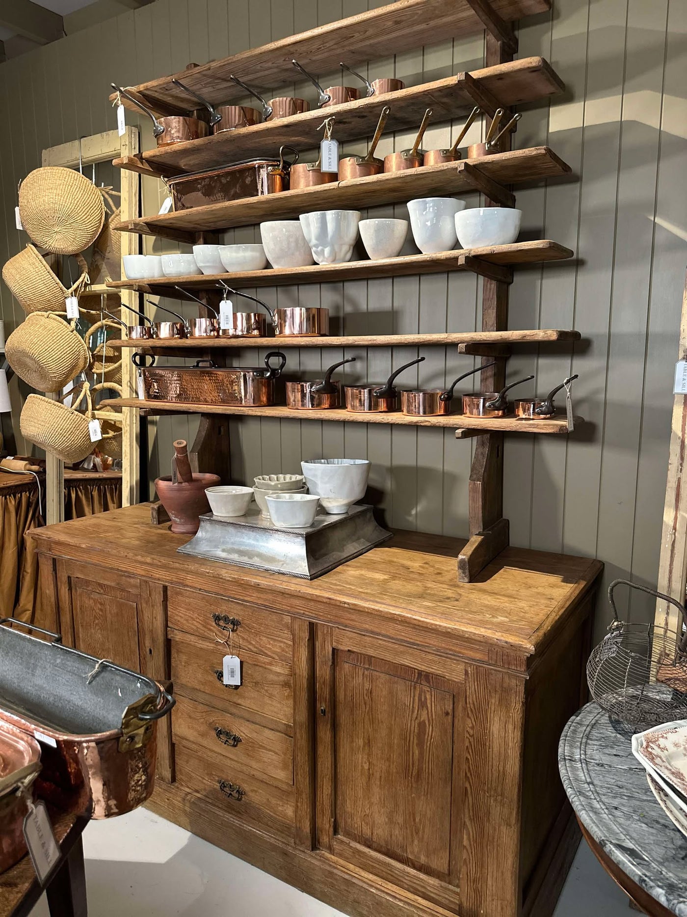 French Oak and Pine Cheeseboard Buffet