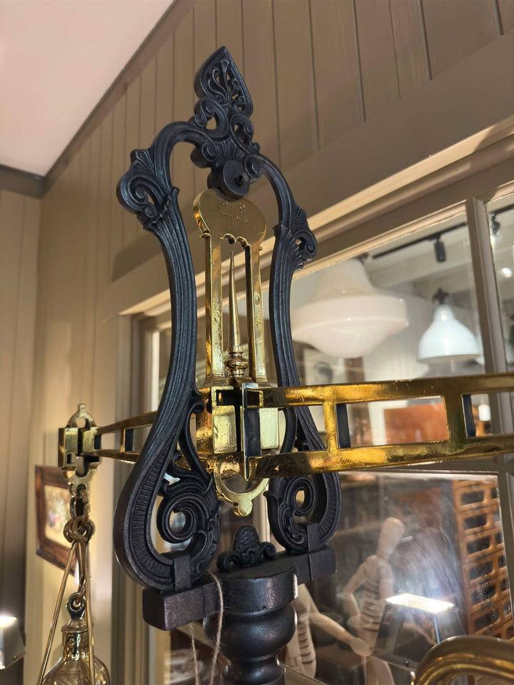 Large English Brass Cast Iron Scales