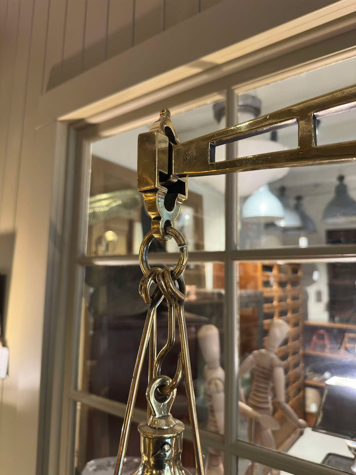 Large English Brass Cast Iron Scales