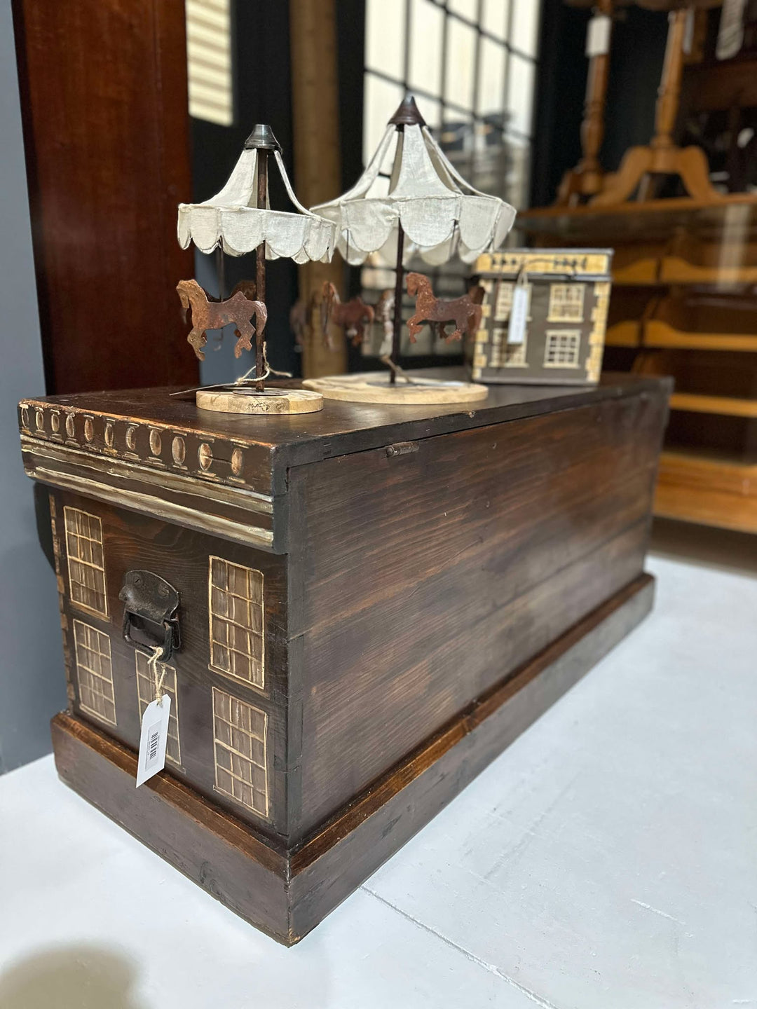 Handpainted Georgian Style Trunk