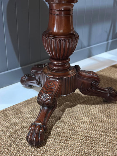 C19th French Mahogany & Marble Gueridon