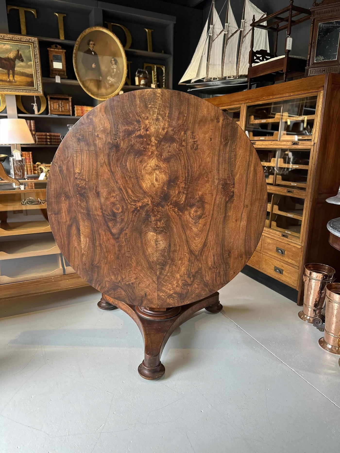 Mid C19th English Walnut Supper Table