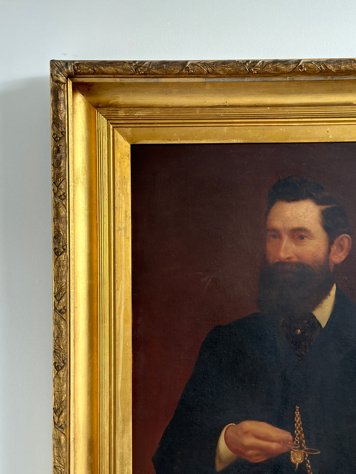 Was $6495 - C19th Oil Portrait Of A Gentleman