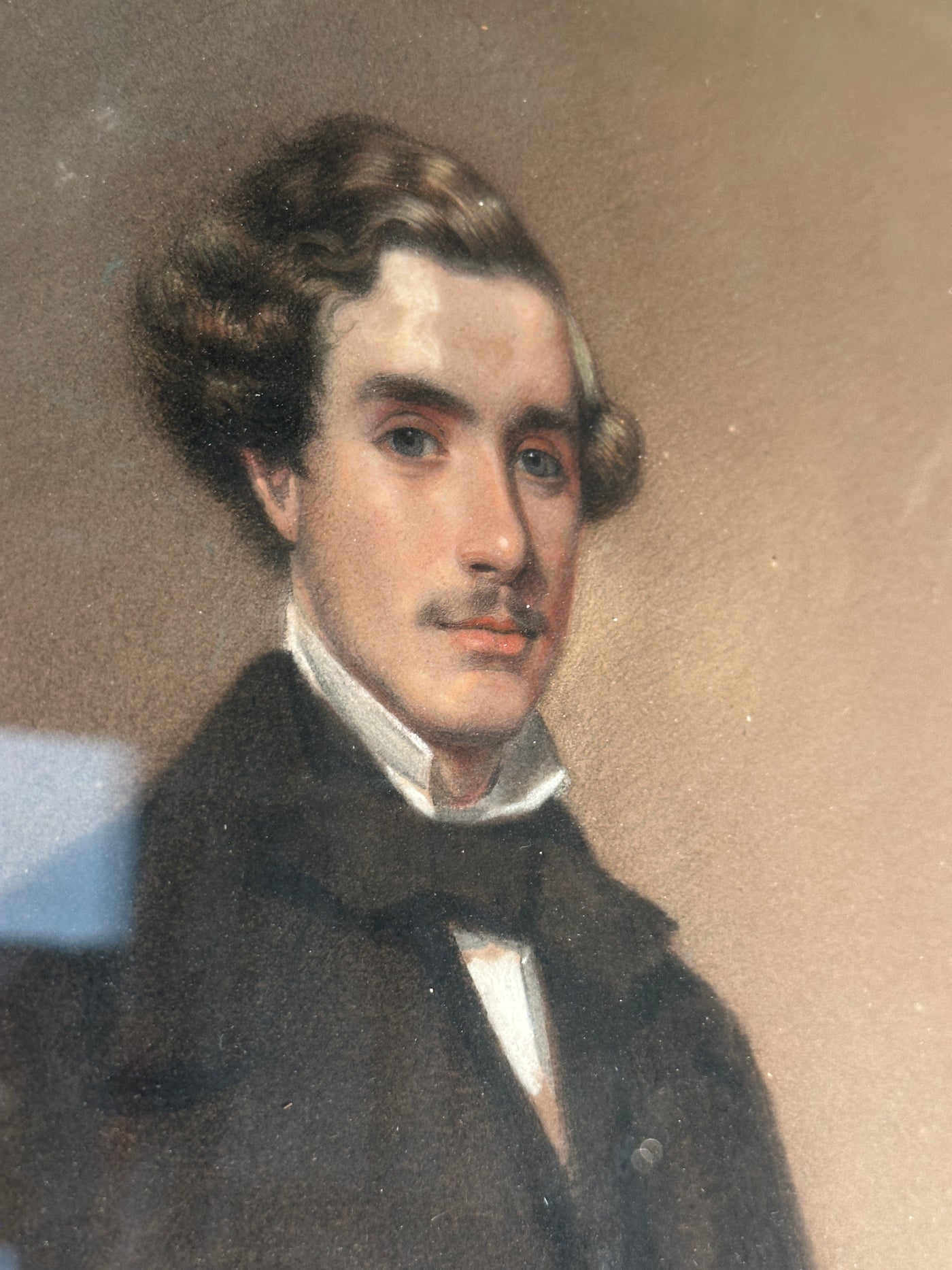 C19th Pastel Portrait of Lady & Gentleman