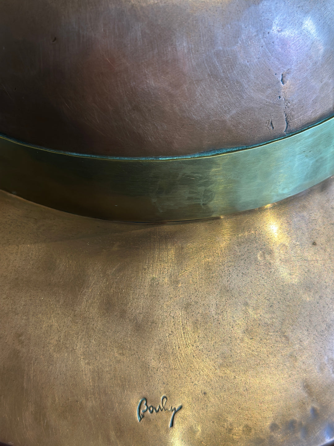 French Copper Hat on Stand