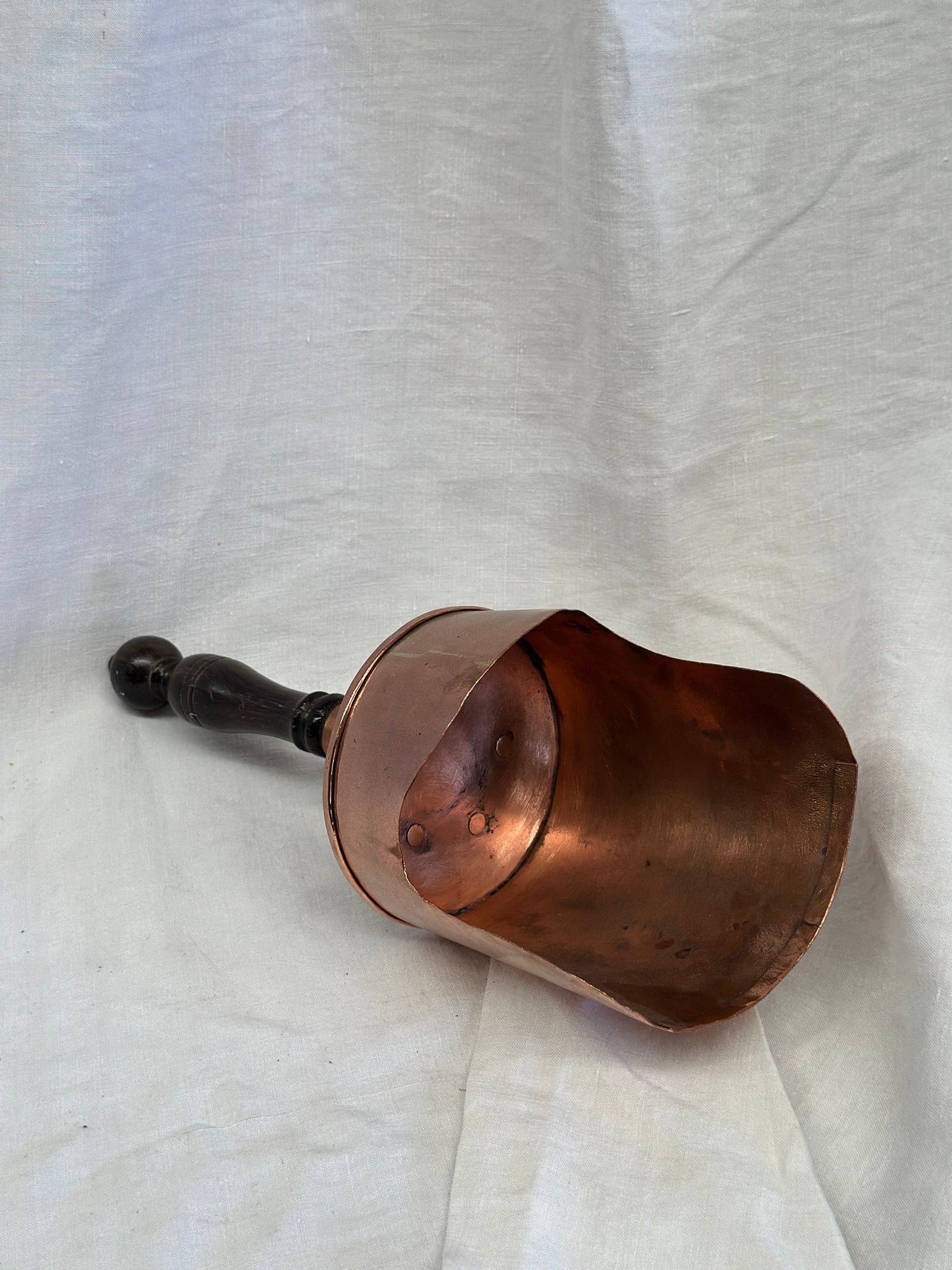 Large Antique Scoop Copper