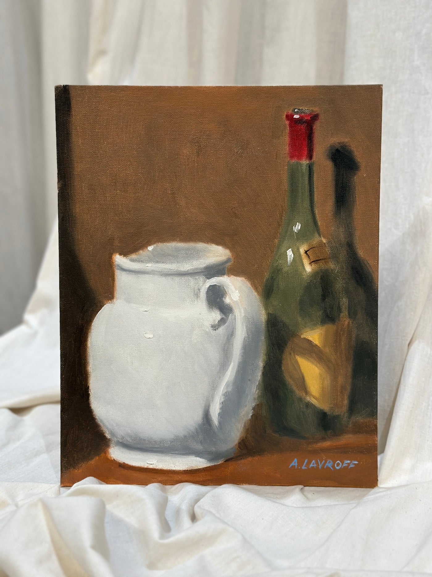 Vintage Still Life Oil Painting