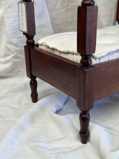 Antique Miniature Mahogany Bed