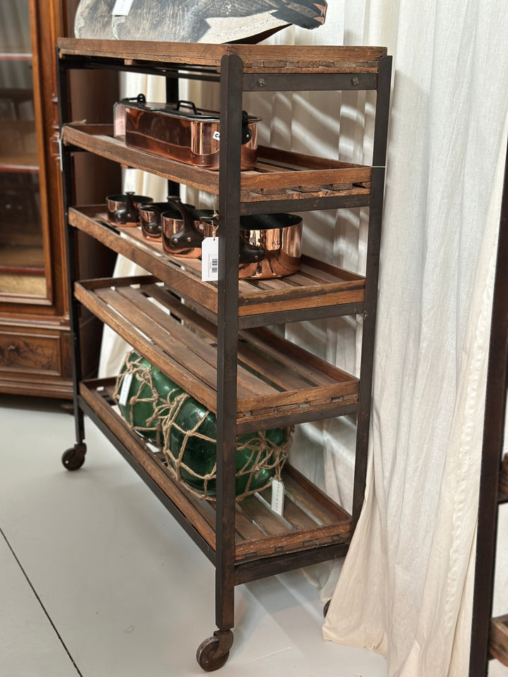 Vintage Cobblers Rack on Wheels
