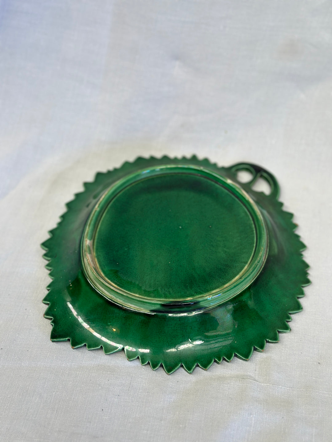 Antique Majolica Serving Dish