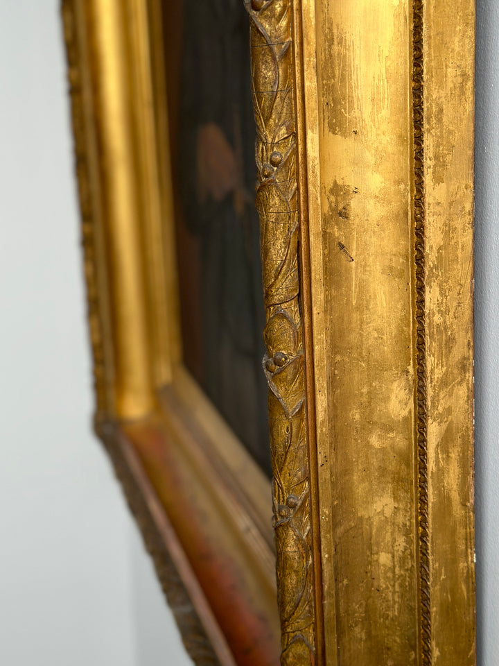 Was $6495 - C19th Oil Portrait Of A Gentleman