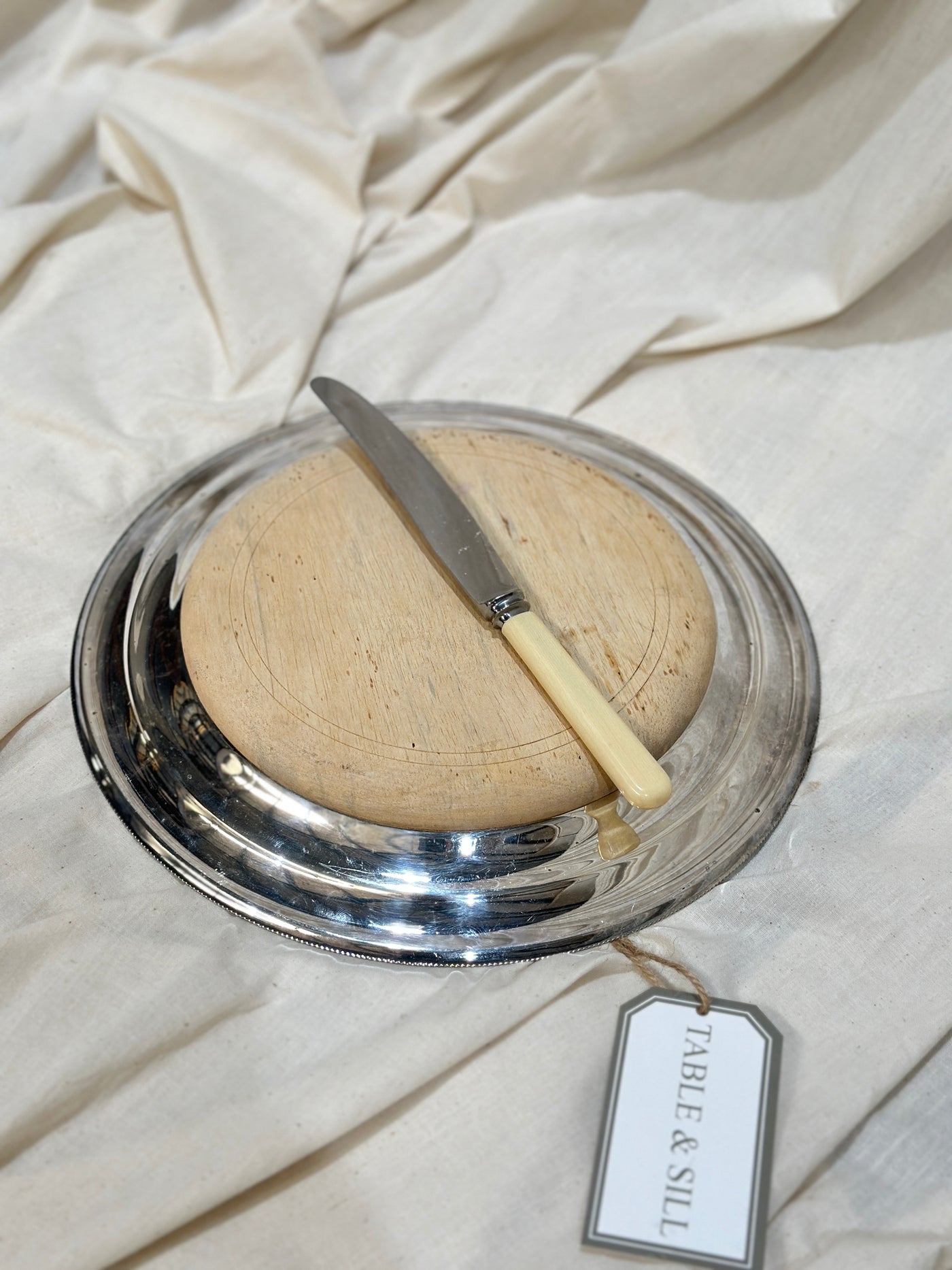 Vintage Savoy Silverplate Breadboard