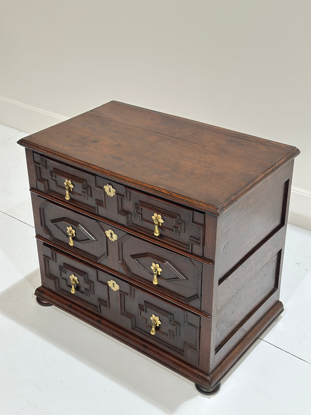 17th English Jacobean Chest Of Drawers
