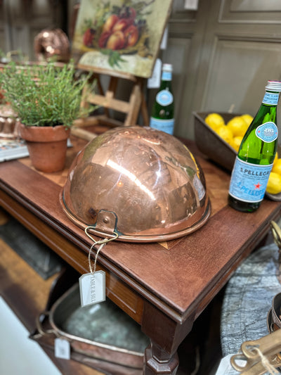 Lge French Copper Patisserie Bowl